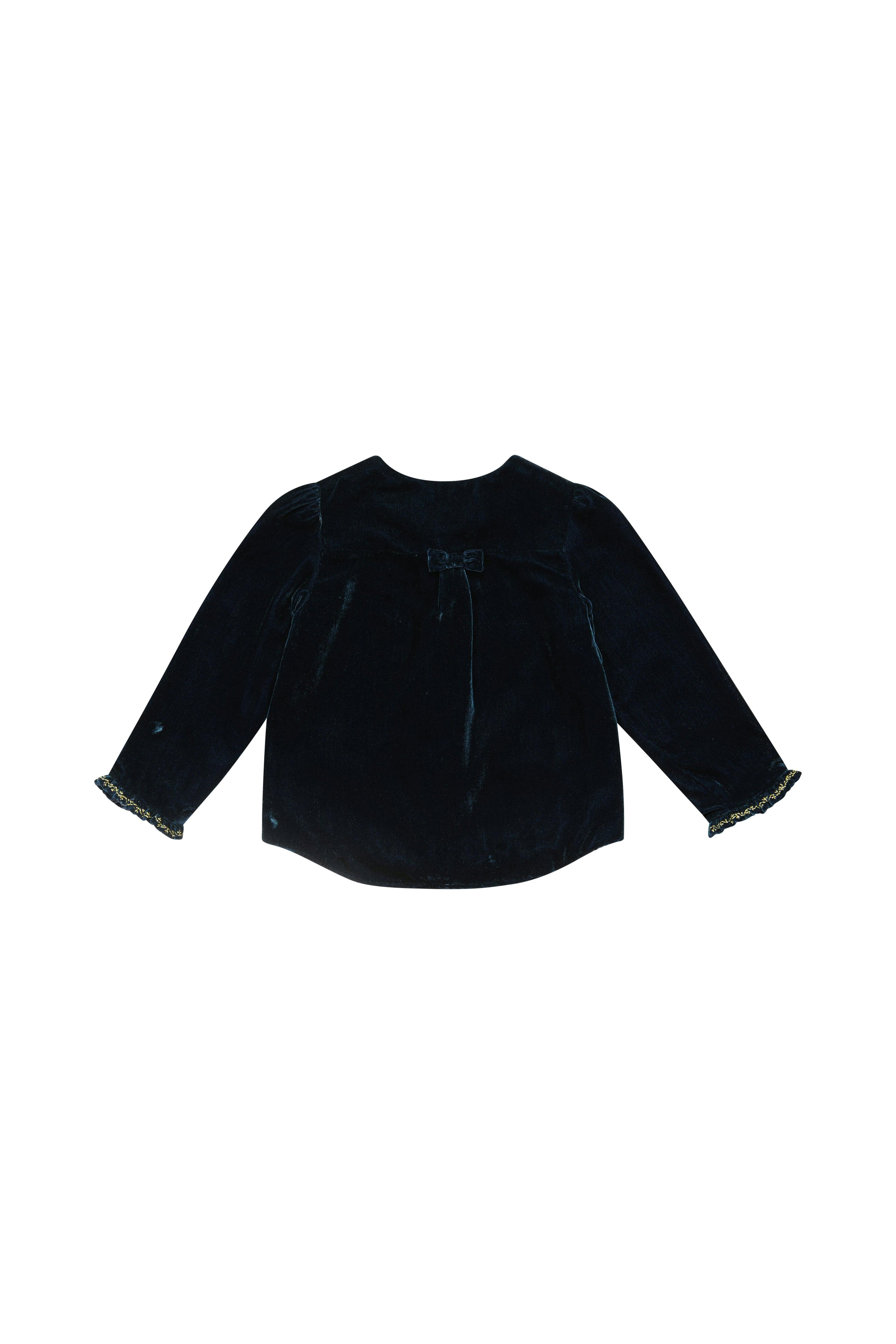 VENDOME JACKET NAVY SMOCKED