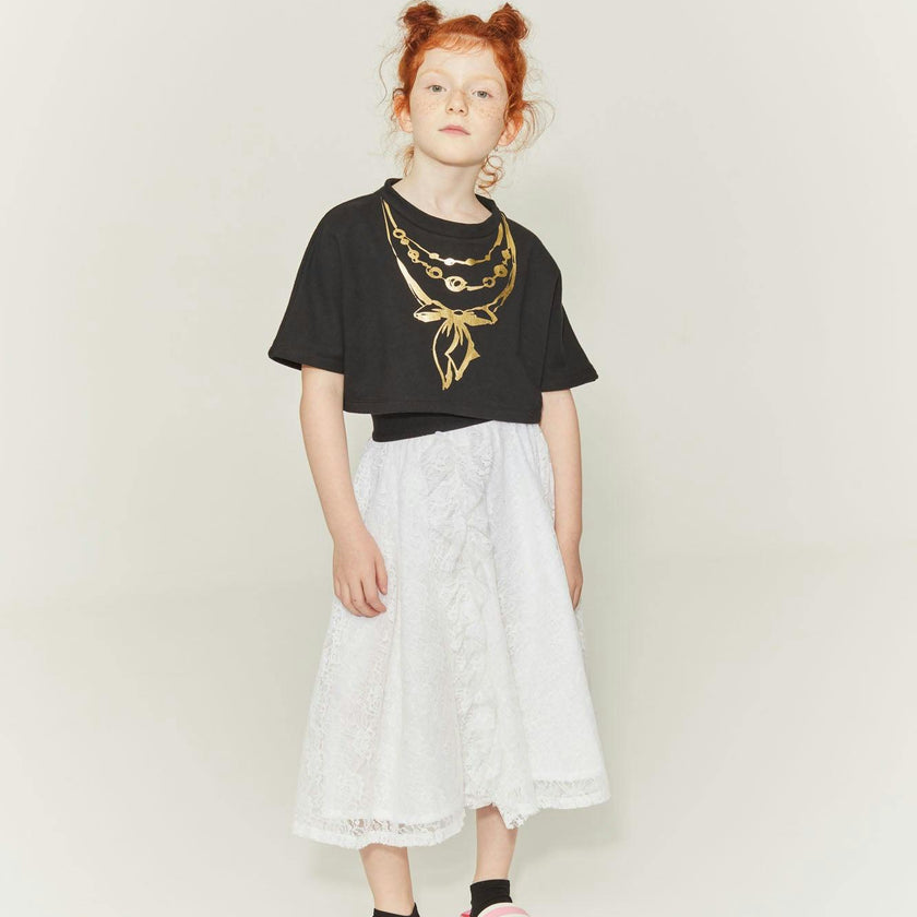 Jewelry Crop Sweatshirt