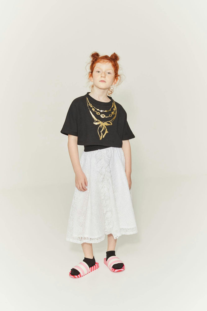 Jewelry Crop Sweatshirt