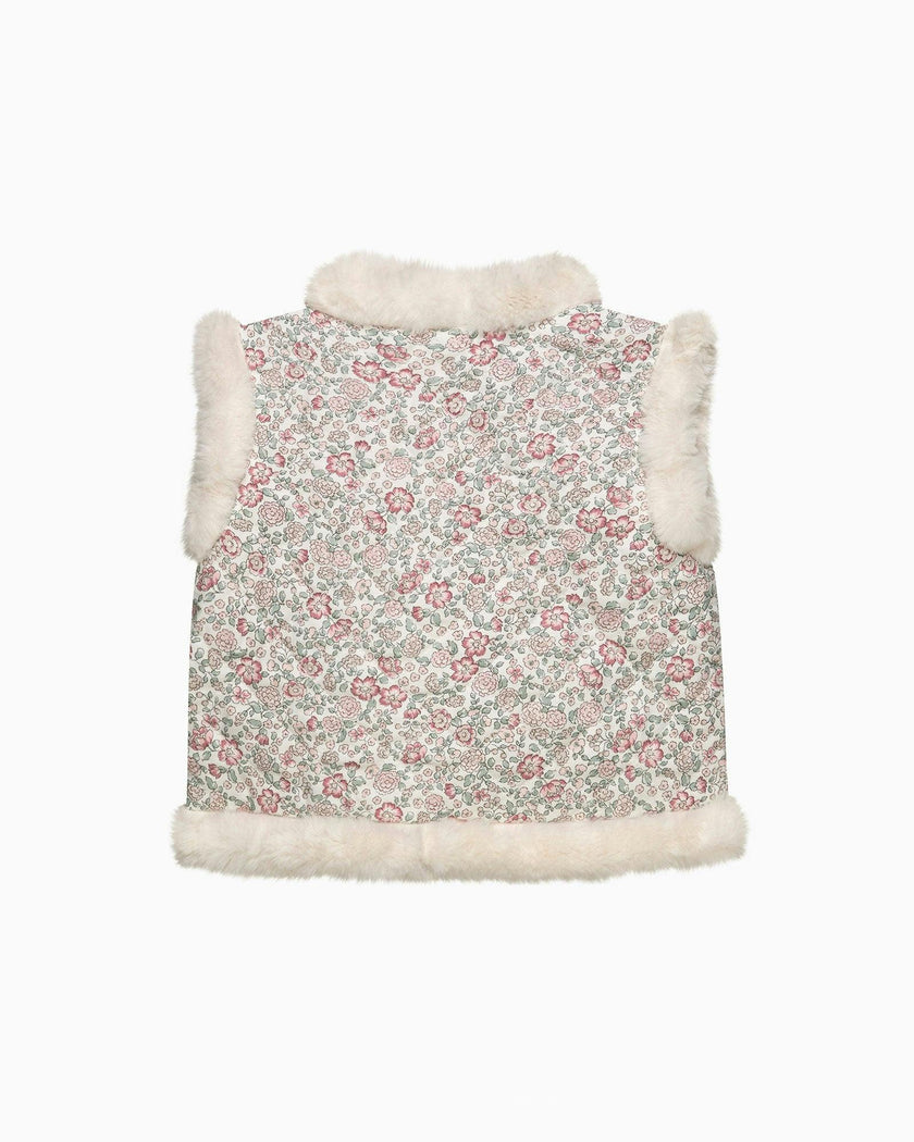 Arabella Quilted Fur Gilet