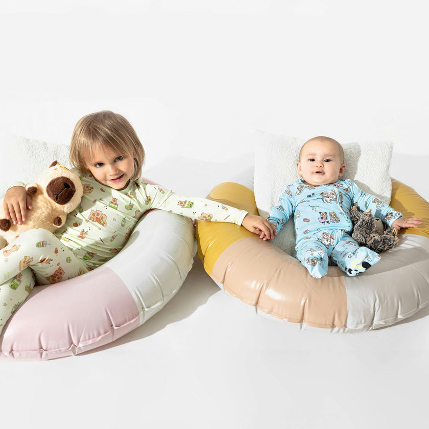 Capybara Boba Bamboo Kids Pajamas