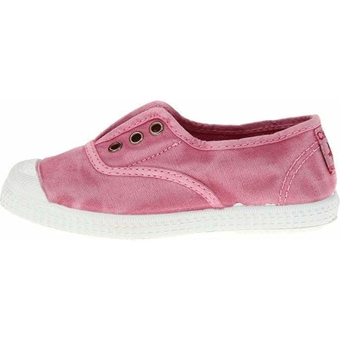 Cienta 70777.42 Washed Pink Canvas Laceless Sneaker