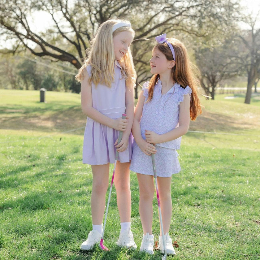 Margot Girls' Performance Skirt by LH Sport - Petal Party Lavender