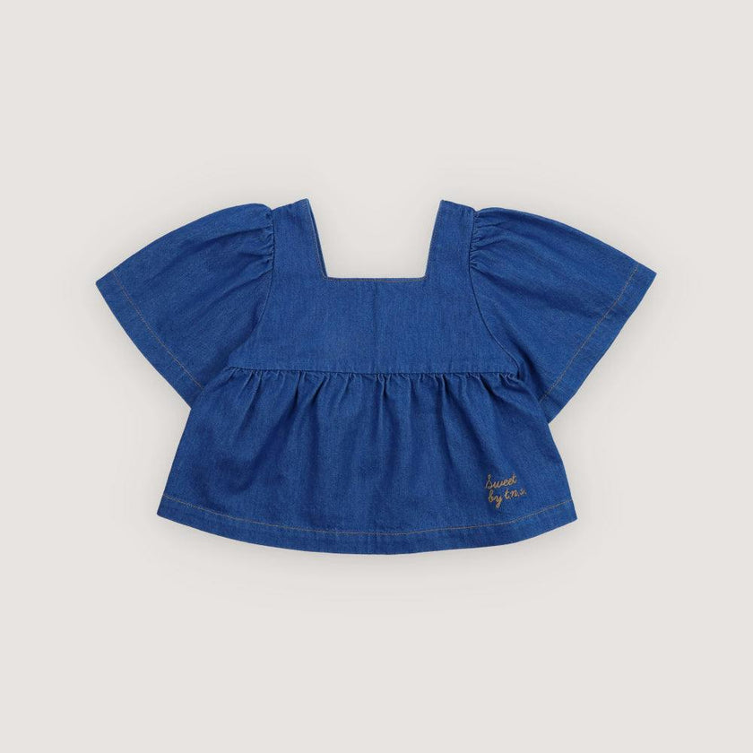 Tulip Blouse Blue Denim
