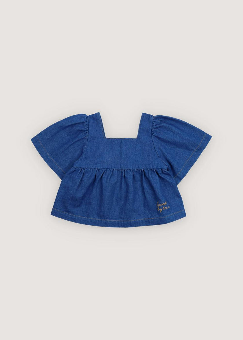 Tulip Blouse Blue Denim