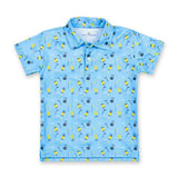 Golf Print Performance Knit Polo