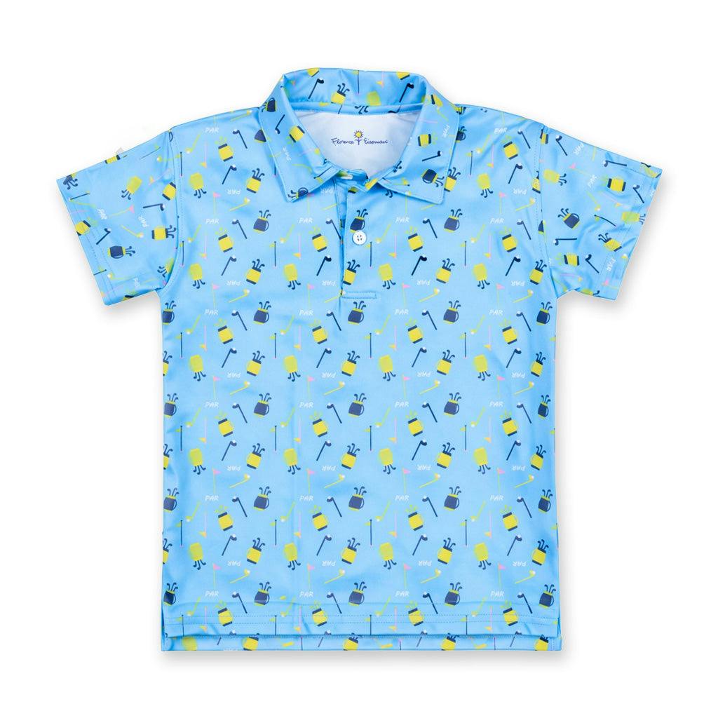 Golf Print Performance Knit Polo