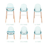 Children of Design 6 in 1 Deluxe High Chair