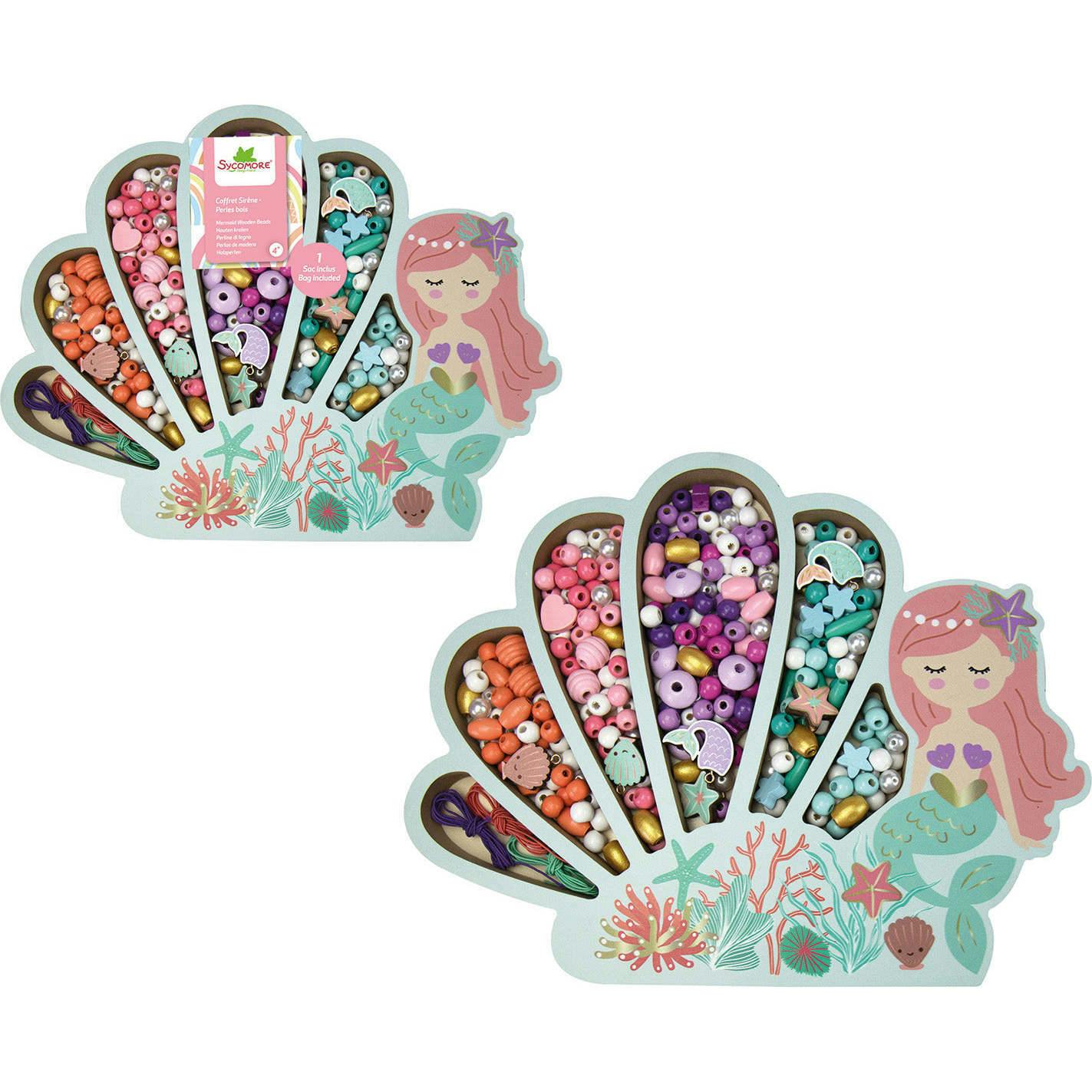 Les Perles -Mermaid Wooden Beads - 4y+