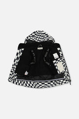 Two Piece Teknik Snowsuit White Checkered Print