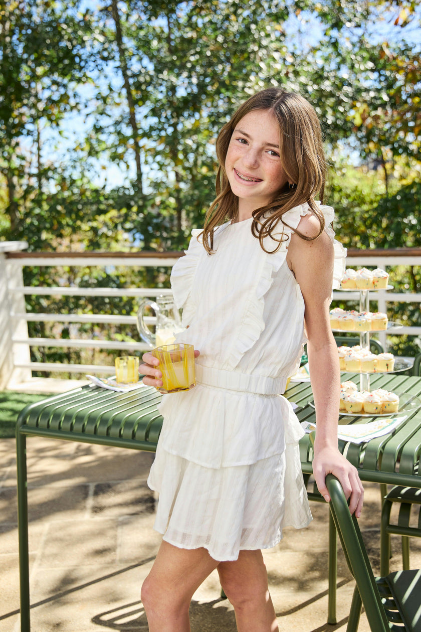 Parker Skort White/Gold