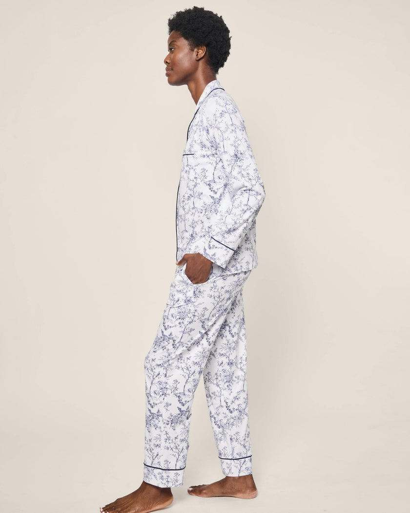Women's Pima Pajama Set in Timeless Toile