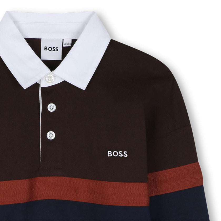 Brown Oversized Polo Shirt