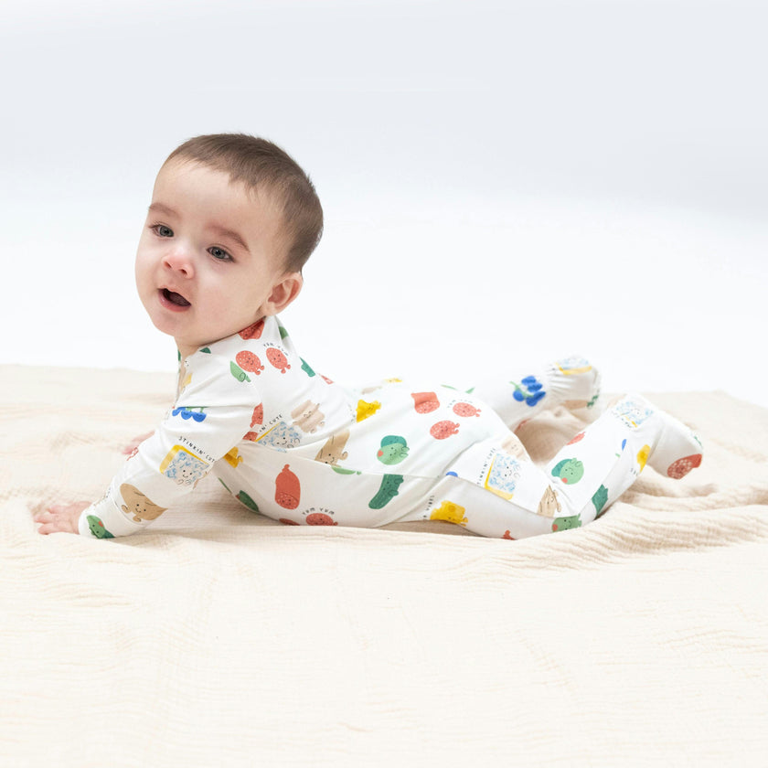 Charcuterie Cuties - 2 Way Zipper Footie