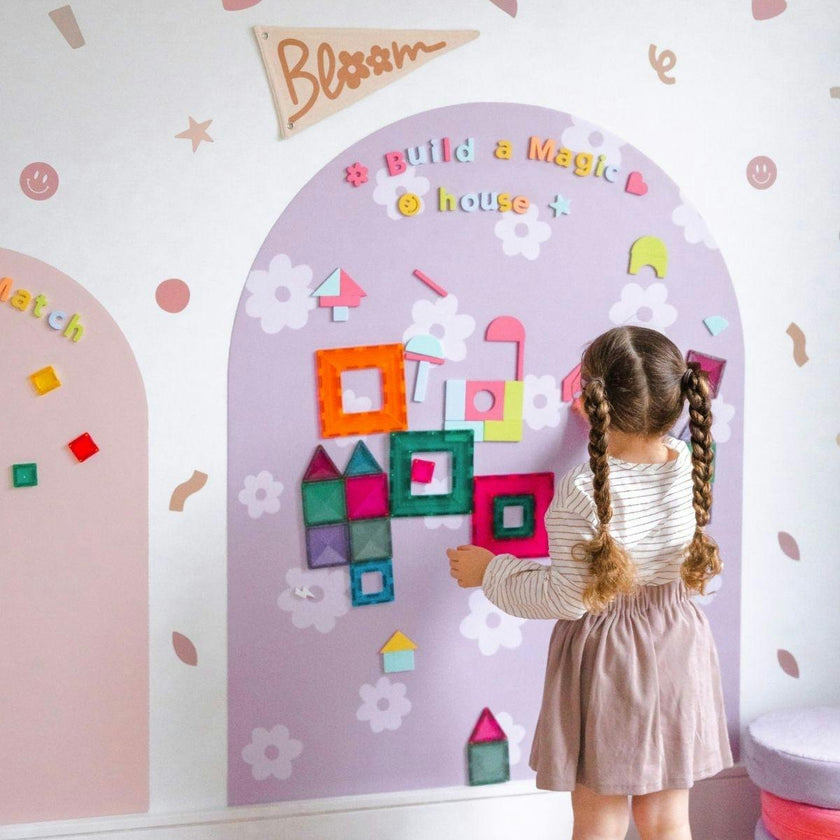 MEGA Magic Playwall - Arch Magnetic Wall Decal for Kids
