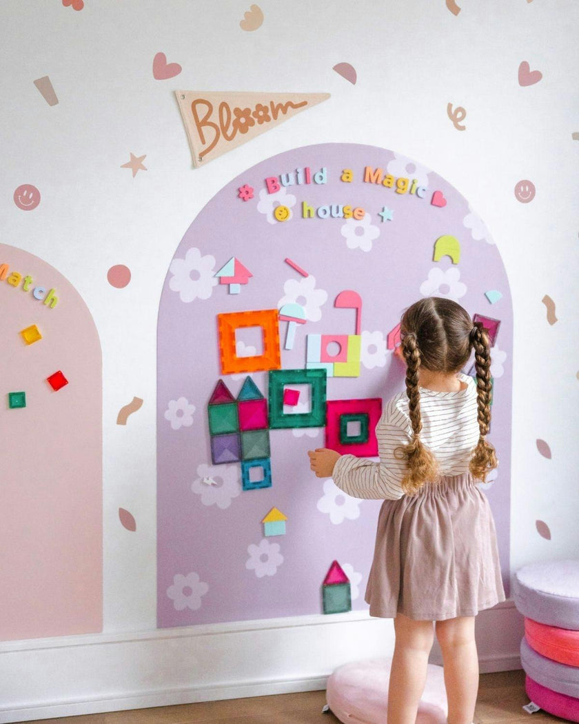 MEGA Magic Playwall - Arch Magnetic Wall Decal for Kids