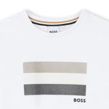 White Multi-Tone Graphic T-Shirt