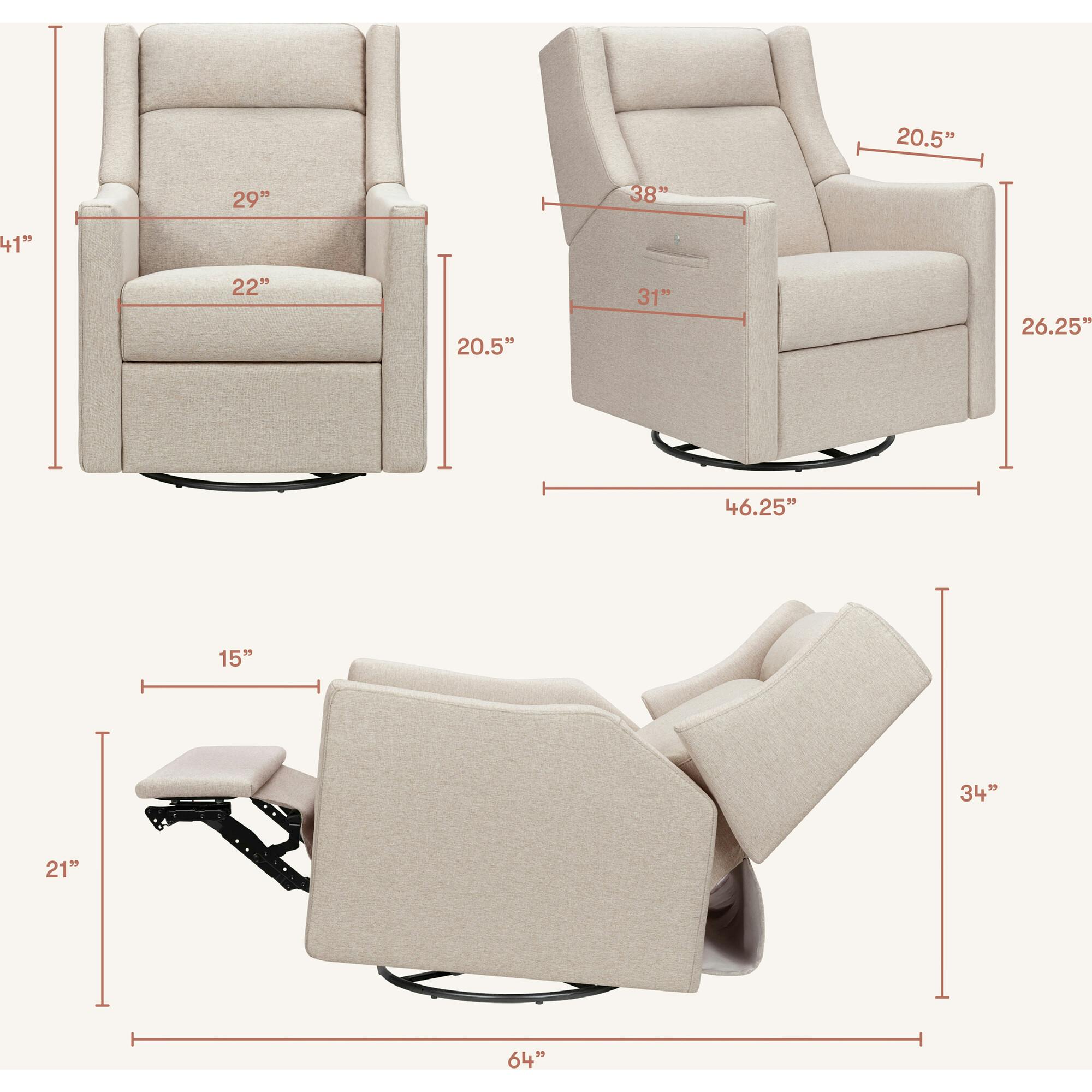 Kiwi Deluxe Power Glider Recliner