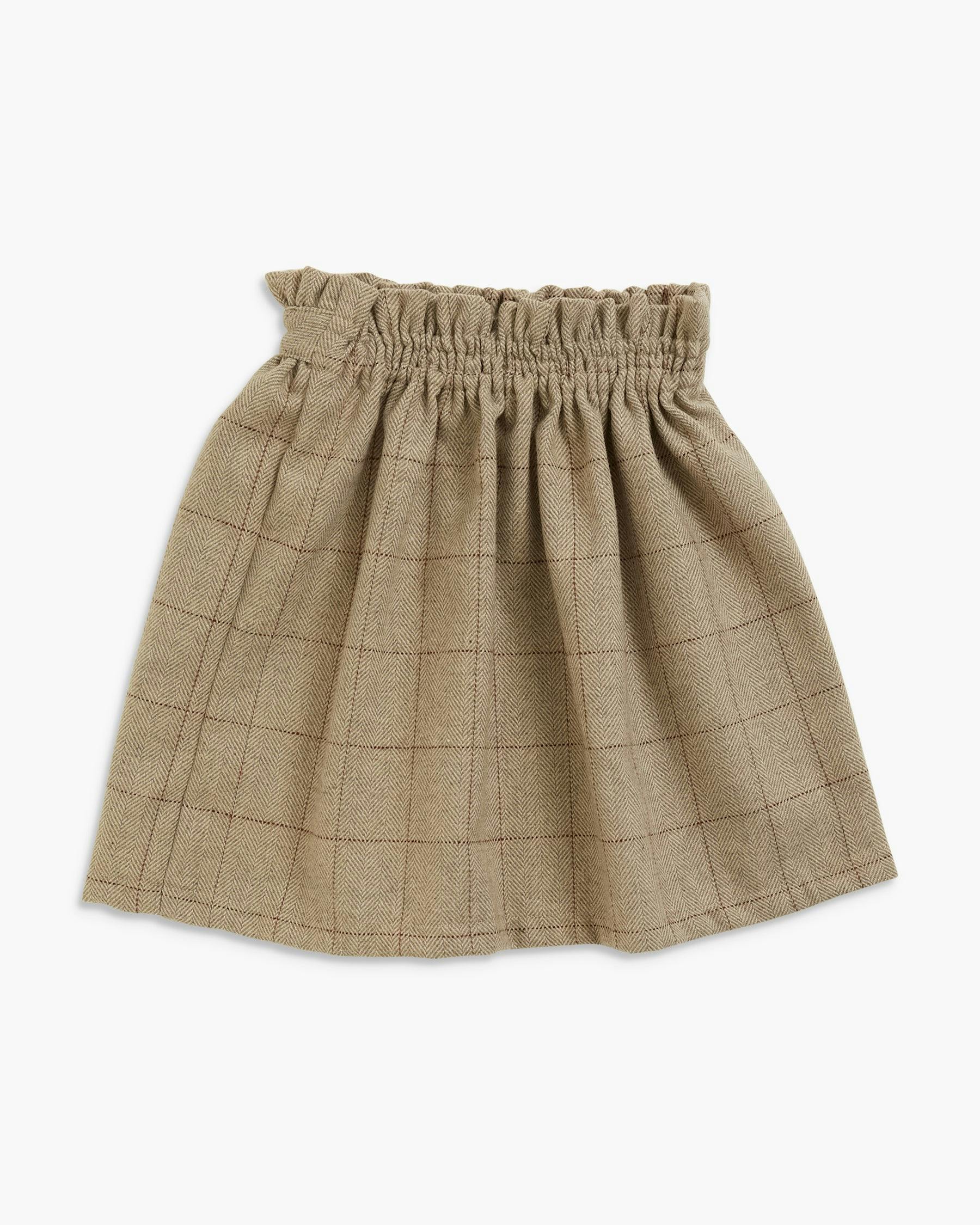 Viana Skirt Beige Tweed