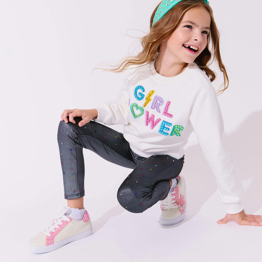 Crystal Girl Power Sweatshirt