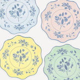 Vintage Botanical Dinner Plates