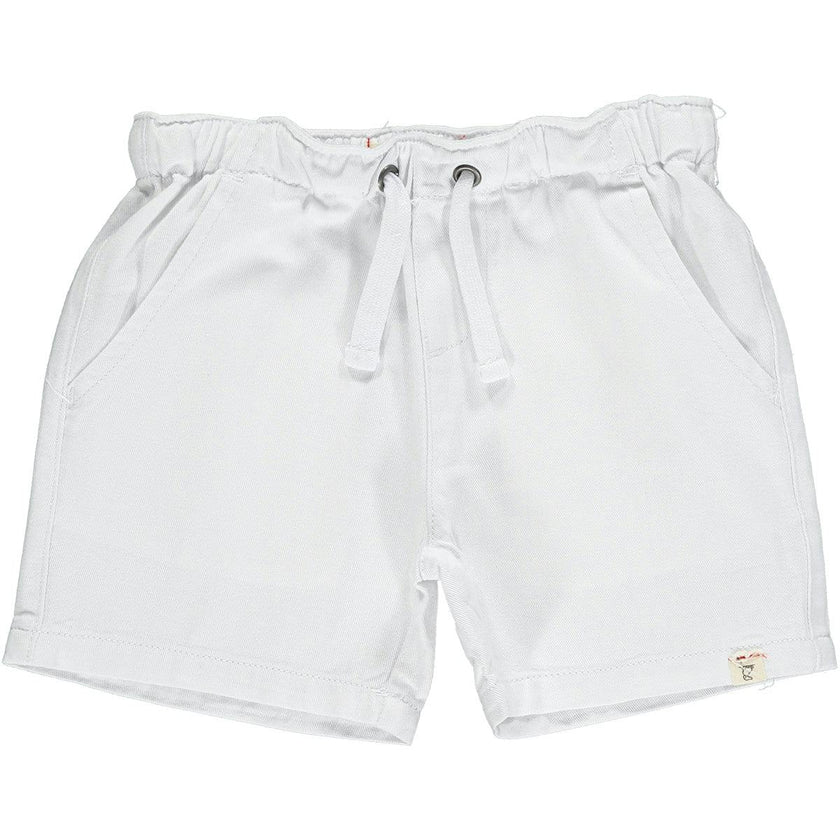 HUGO White Twill Boys Shorts