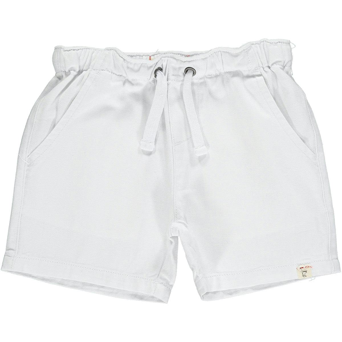 HUGO White Twill Boys Shorts