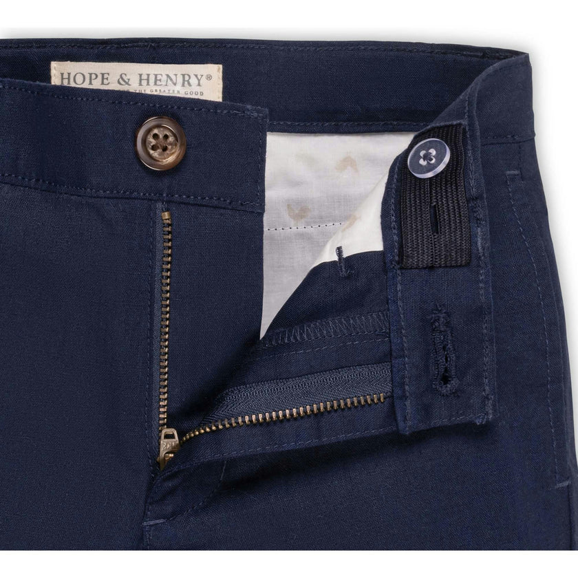 Linen Suit Pant, Blue