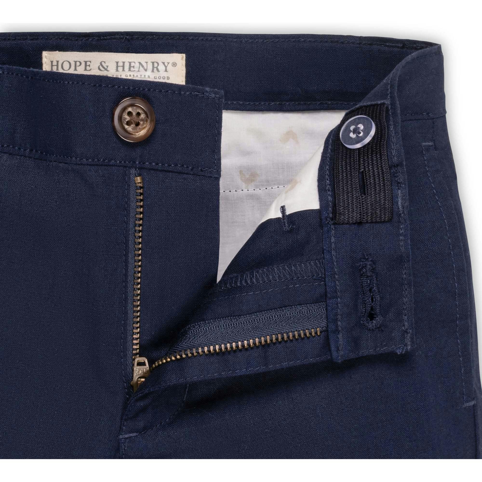 Linen Suit Pant, Blue