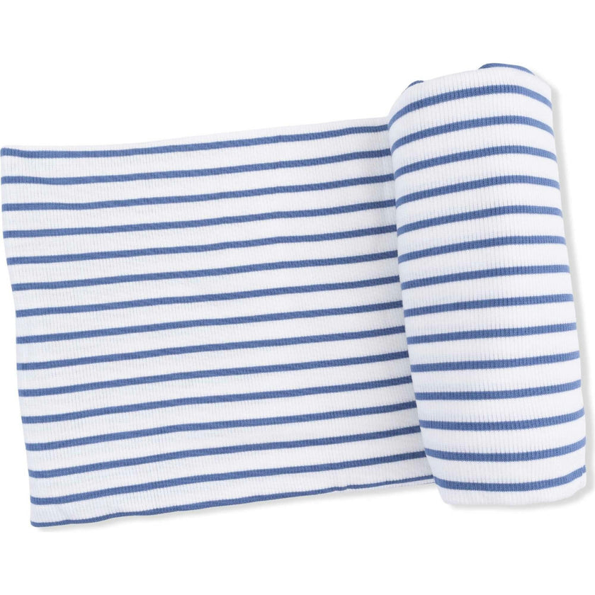 Navy Stripe - Swaddle Blanket