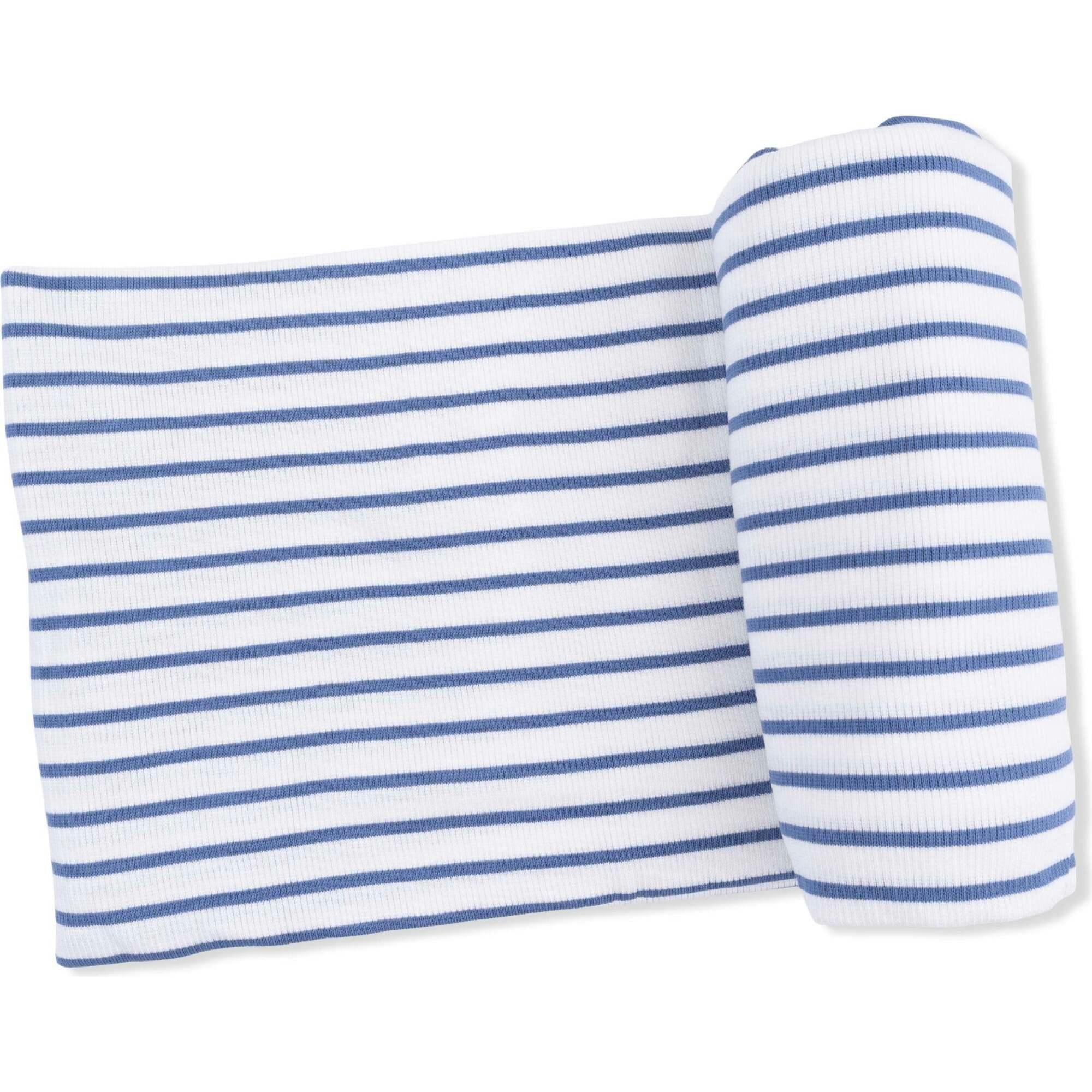 Navy Stripe - Swaddle Blanket