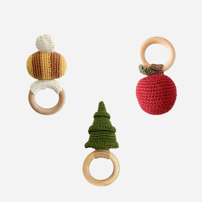 Teether Set - Apple Tree and Bee