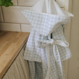 Picnic Gingham Bathrobe - Blue