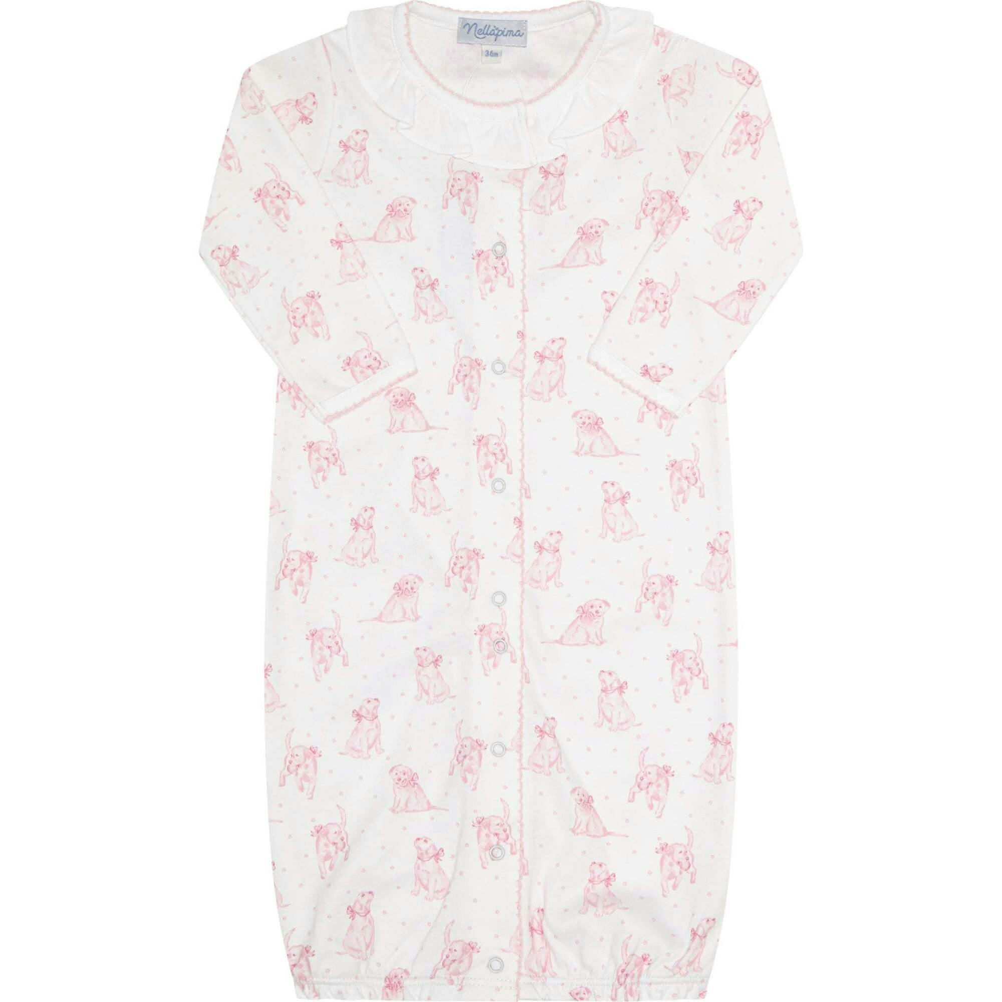 Pink Puppy Love Print Converter Gown