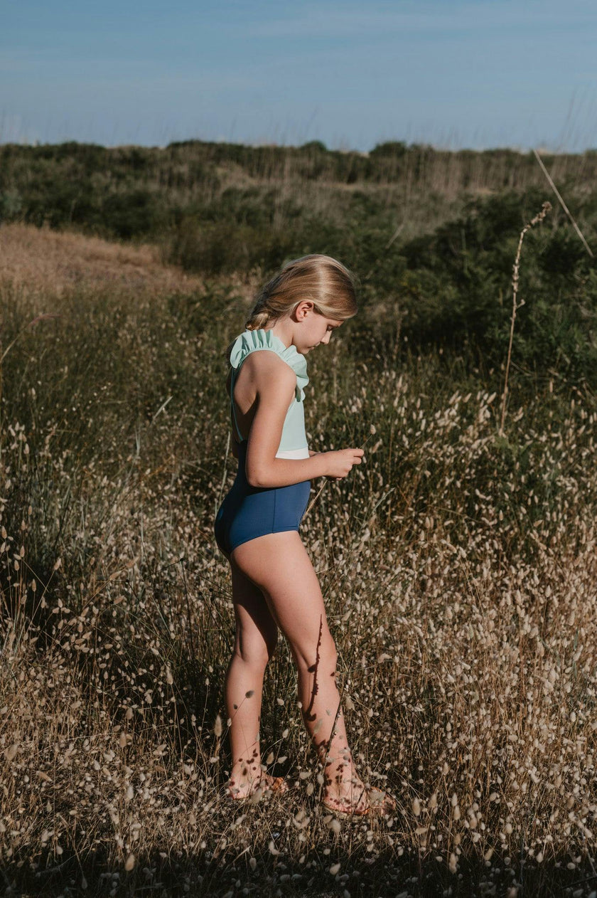 Coco One Piece Swimsuit Spaceblue and mint
