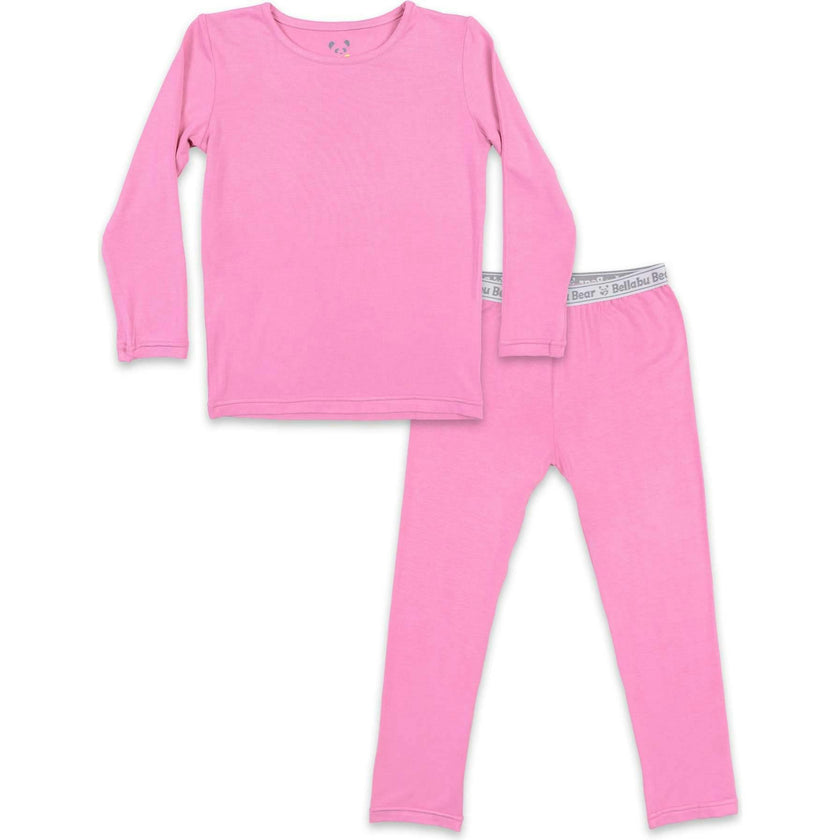 Bubblegum Pink Bamboo Kids Pajamas