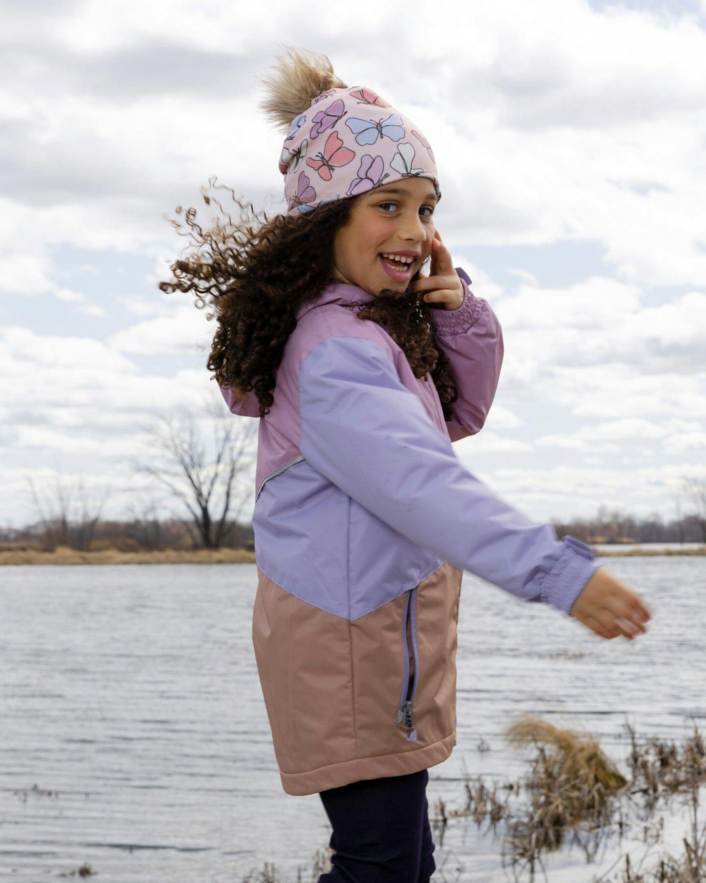 Stretch Jersey Hat With Pompom