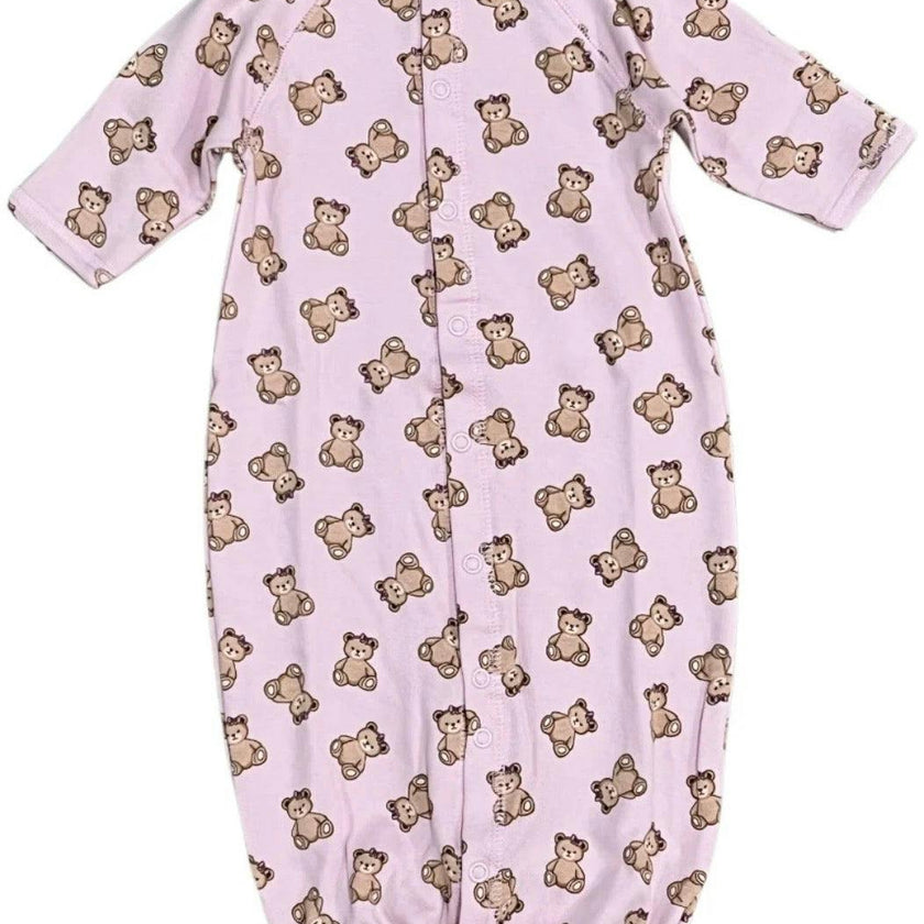 Baby Converter Gown - Bow Bears