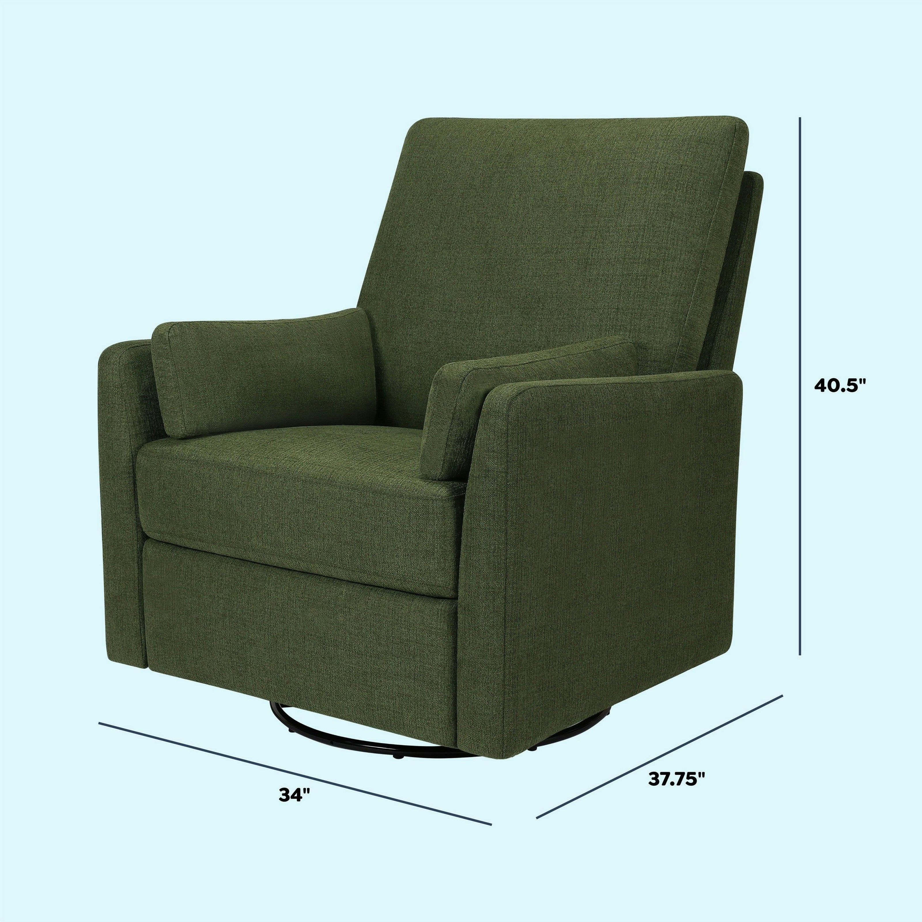 Carter's Ethan Recliner and Swivel Glider | Water Repellent & Stain Resistant fabric