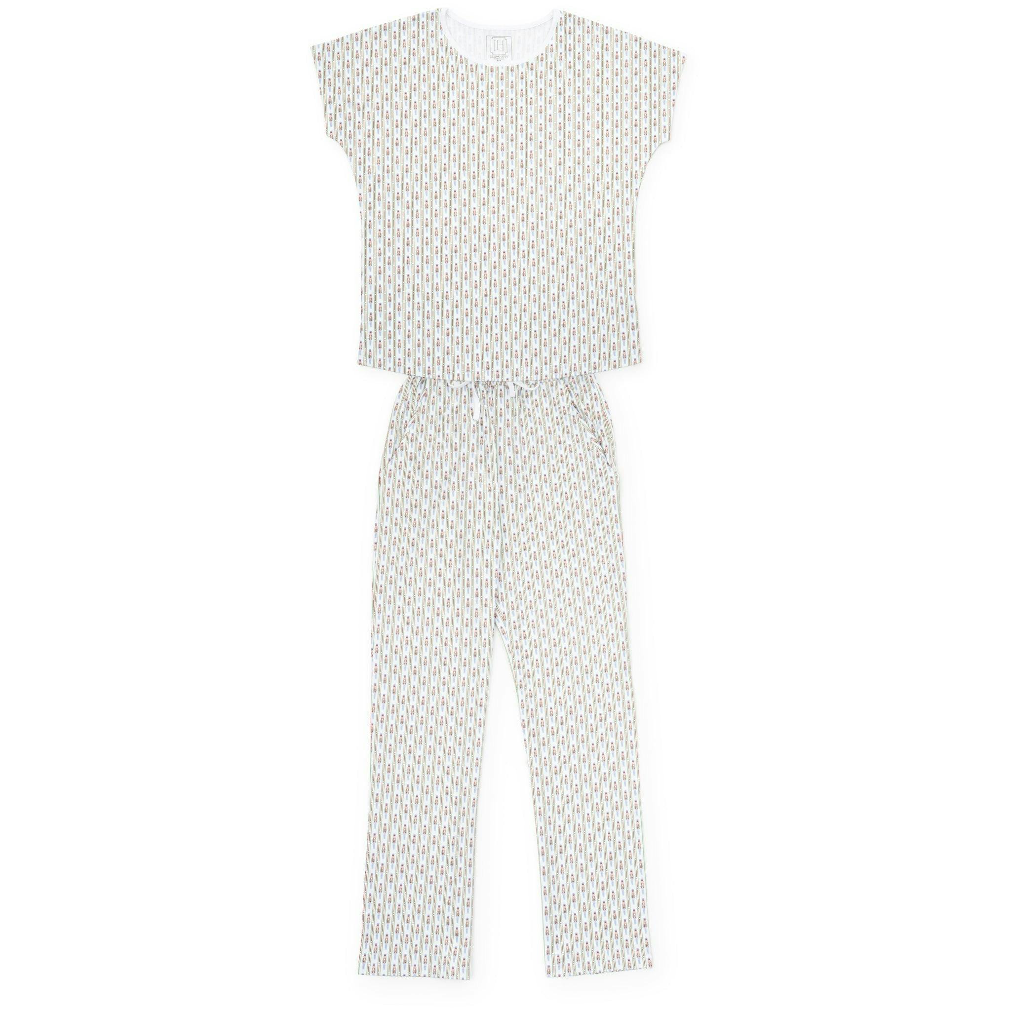 Marcia Women's Pajama Pant Set - Nutcracker Stripe