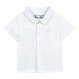 TARTINE ET CHOCOLAT Short Sleeve Baby Chemise - Blanc