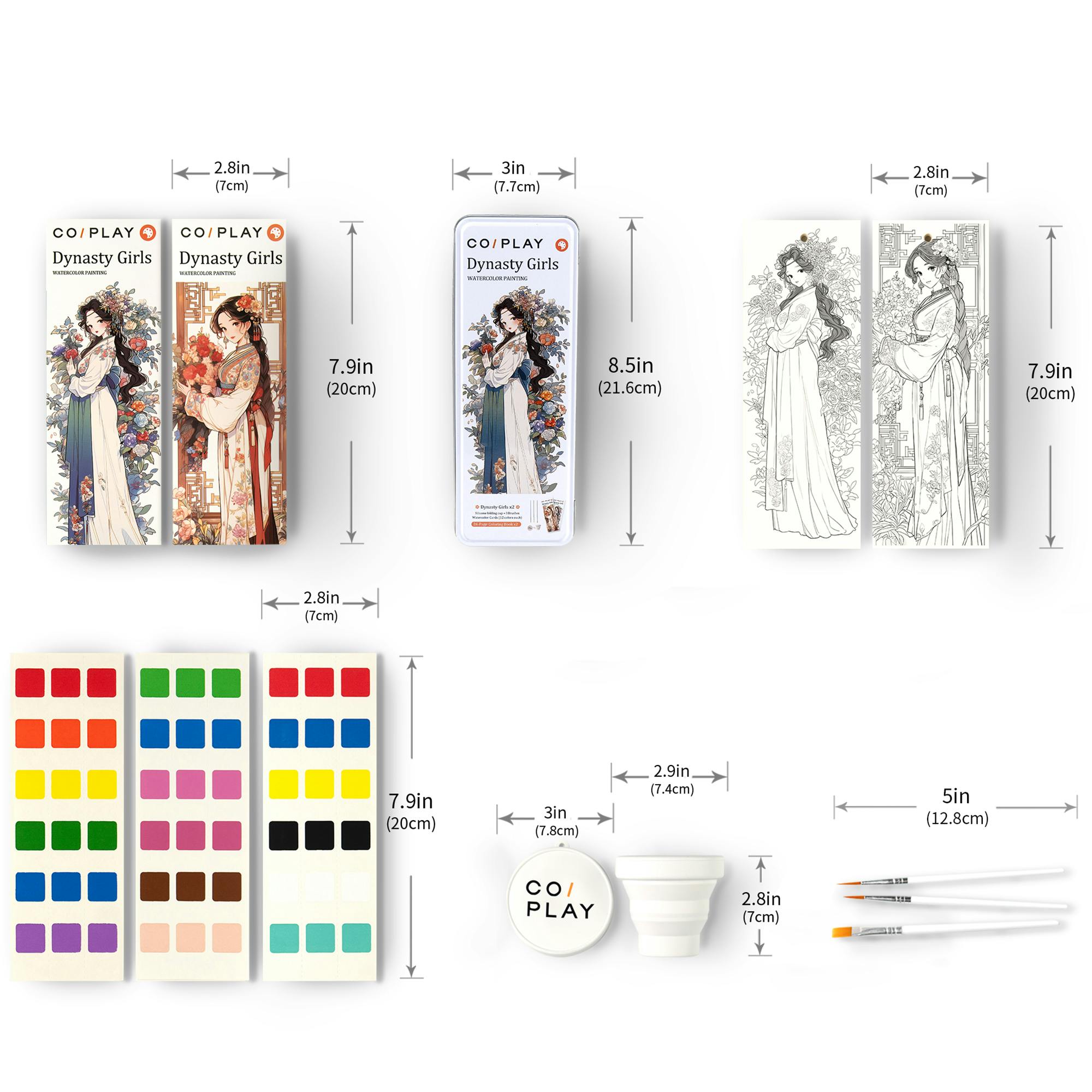 COIPLAY: Watercolor Art Kit - Dynasty Girls