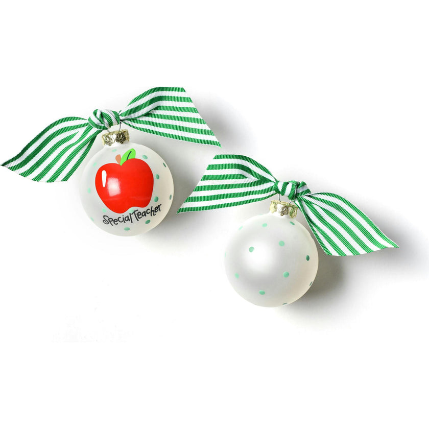 Special Teacher Glass Ornament