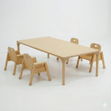 Rectangular Adjustable Kids Table – 13" to 17" Height | Toddler & Preschool Classroom Activity Table