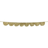Gold Tinsel Scallop Garland