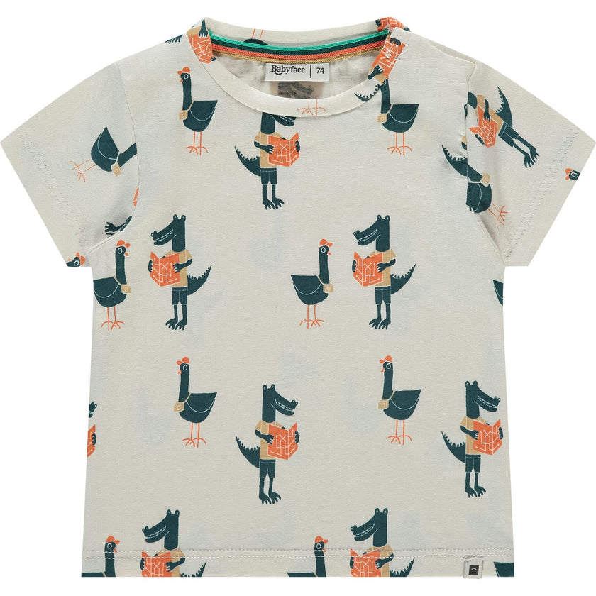 Allover Animal Tourists Print T-Shirt