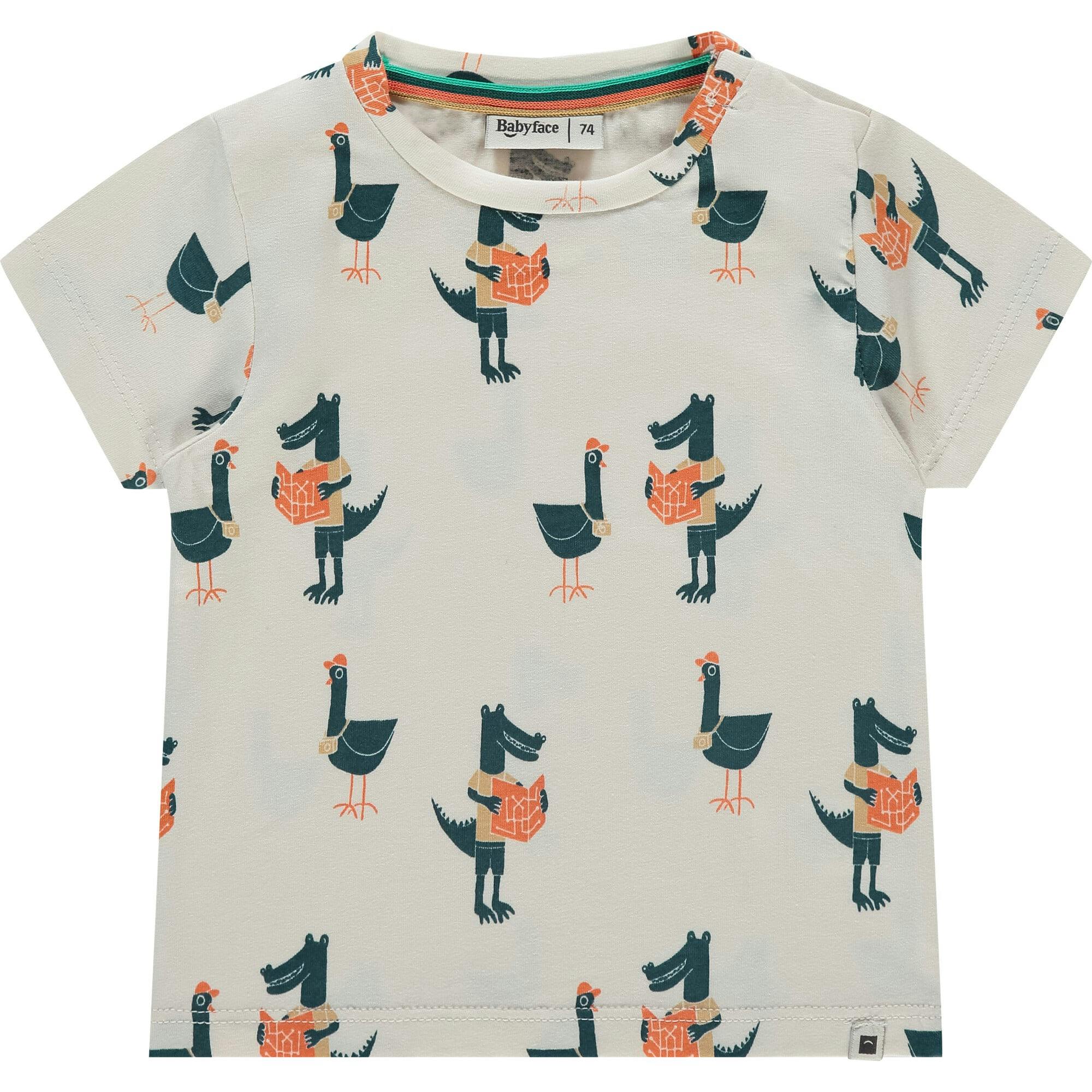 Allover Animal Tourists Print T-Shirt