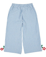 Seersucker Pants with Flowers