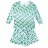 Anna Women's Longsleeve & Short Set - Wild West Blue
