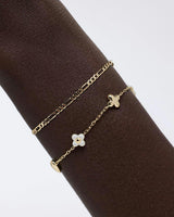 Gold Charm Bracelet - Azura Bracelet Mother of Pearl